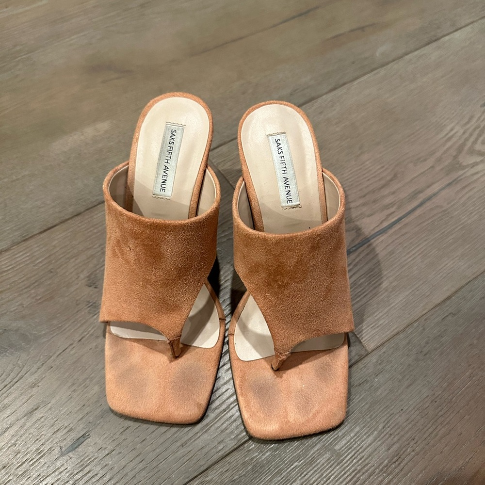 Saks Fifth Avenue brand stylist pumps sandals, size 5